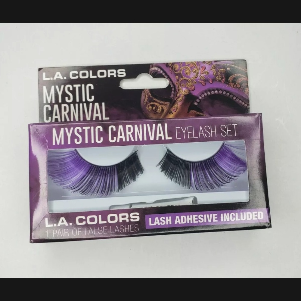 Carnival Black and Purple Eyelash Set